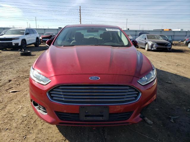 3FA6P0G75GR378467 - 2016 FORD FUSION S RED photo 5