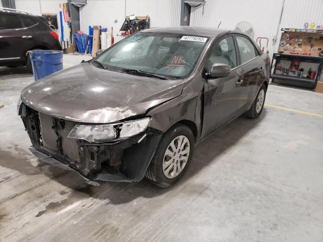 KNAFU4A29B5347514 - 2011 KIA FORTE EX BROWN photo 2