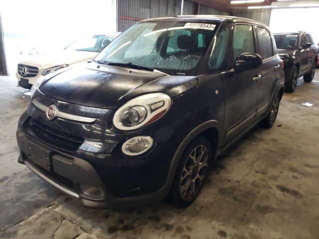 ZFBCFADH1EZ006199 - 2014 FIAT 500L TREKKING BLACK photo 1