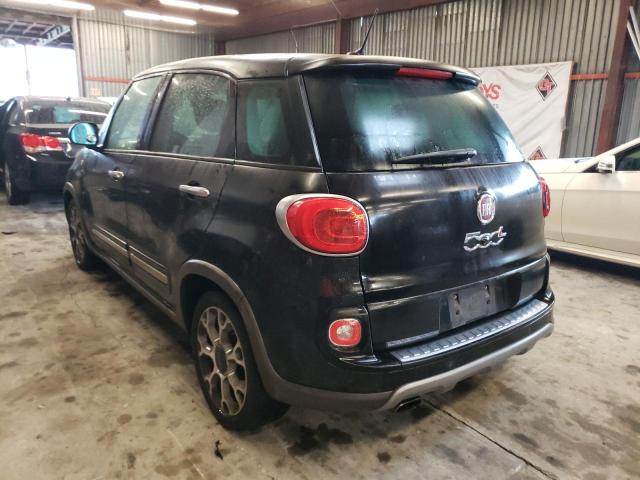 ZFBCFADH1EZ006199 - 2014 FIAT 500L TREKKING BLACK photo 2