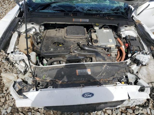 3FA6P0RU0HR233244 - 2017 FORD FUSION TITANIUM HEV WHITE photo 11