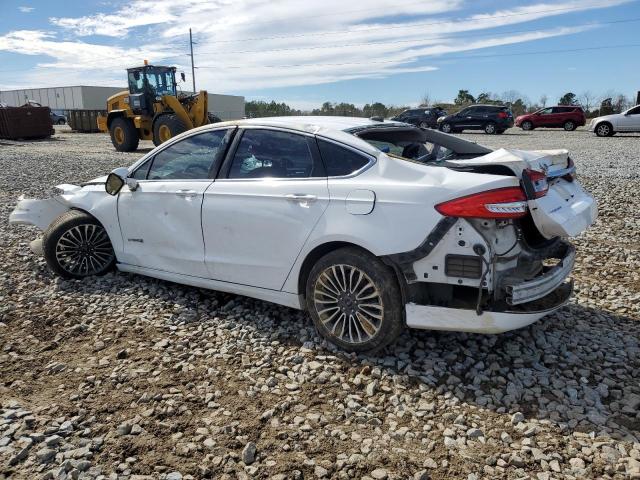 3FA6P0RU0HR233244 - 2017 FORD FUSION TITANIUM HEV WHITE photo 2