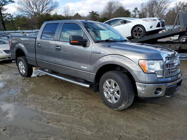 1FTFW1ET3DFD78009 - 2013 FORD F150 SUPERCREW GRAY photo 4