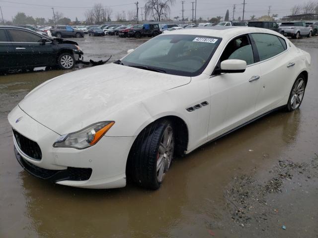 ZAM56RRA2E1121999 - 2014 MASERATI QUATTROPOR S WHITE photo 1