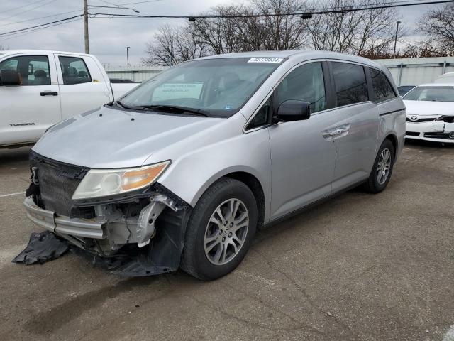 5FNRL5H61BB012196 - 2011 HONDA ODYSSEY EXL SILVER photo 1