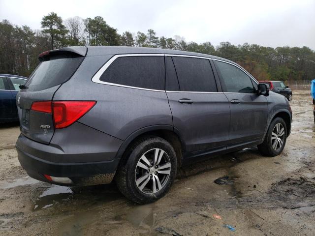 5FNYF6H55GB078080 - 2016 HONDA PILOT EXL GRAY photo 3