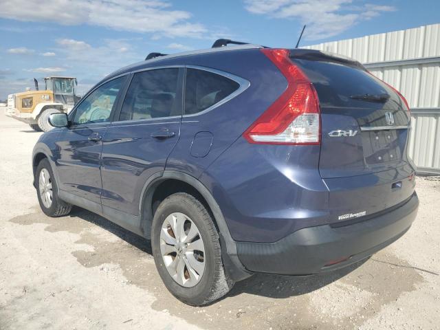 5J6RM4H70CL021884 - 2012 HONDA CR-V EXL BLUE photo 2