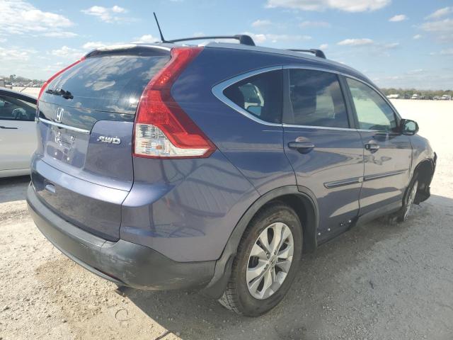 5J6RM4H70CL021884 - 2012 HONDA CR-V EXL BLUE photo 3