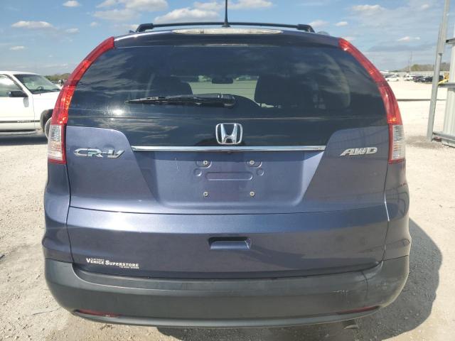 5J6RM4H70CL021884 - 2012 HONDA CR-V EXL BLUE photo 6