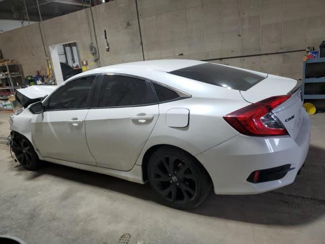 2HGFC2F88KH574193 - 2019 HONDA CIVIC SPORT WHITE photo 2