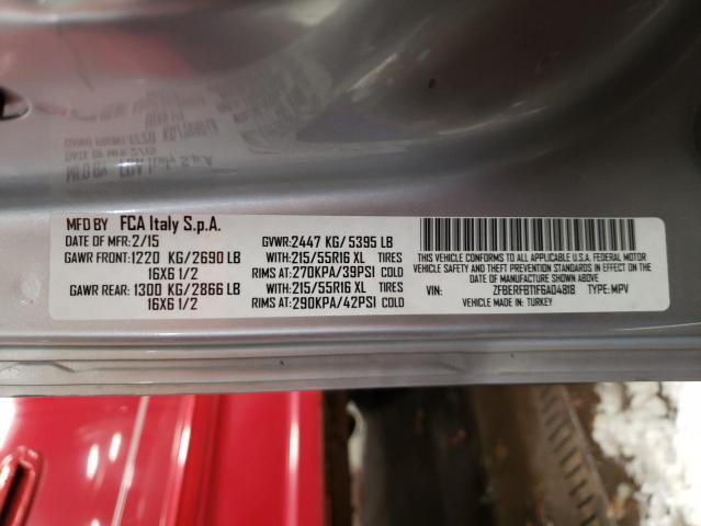 ZFBERFBT1F6A04818 - 2015 RAM PROMASTER SLT Argent photo 13