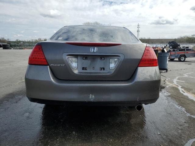 1HGCM56747A015108 - 2007 HONDA ACCORD EX GRAY photo 6