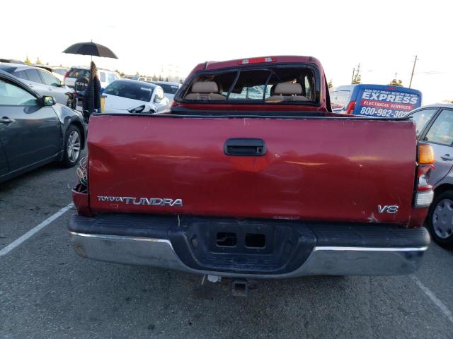 5TBRT3813YS024193 - 2000 TOYOTA TUNDRA ACCESS CAB LIMITED RED photo 6