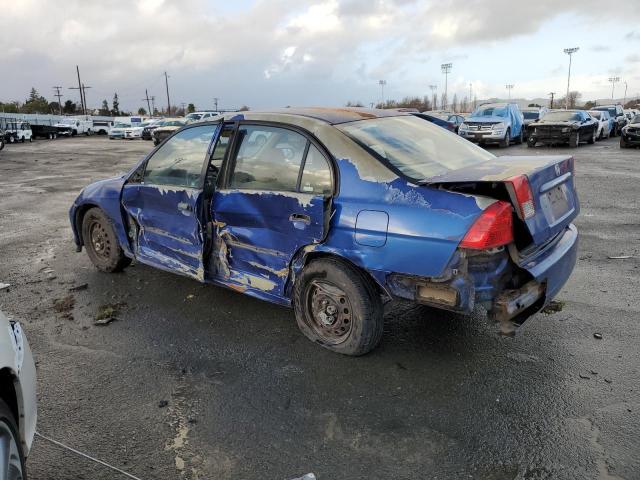 2HGES16324H605633 - 2004 HONDA CIVIC DX VP Mavi foto 2