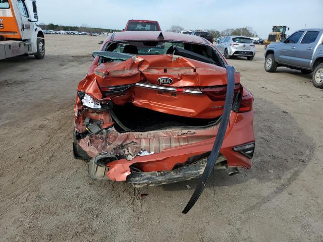 3KPF34AD7LE249658 - 2020 KIA FORTE GT LINE ORANGE photo 6