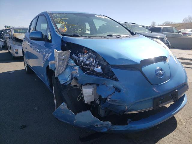 JN1AZ0CP6BT003671 - 2011 NISSAN LEAF SV BLUE photo 1