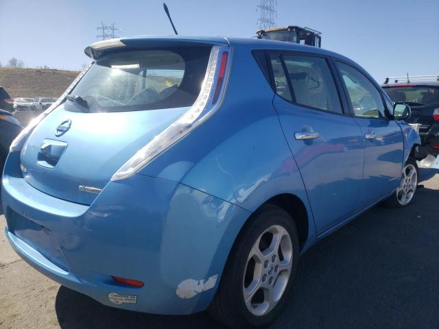 JN1AZ0CP6BT003671 - 2011 NISSAN LEAF SV BLUE photo 4