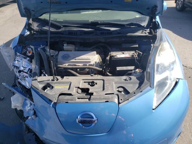 JN1AZ0CP6BT003671 - 2011 NISSAN LEAF SV BLUE photo 7