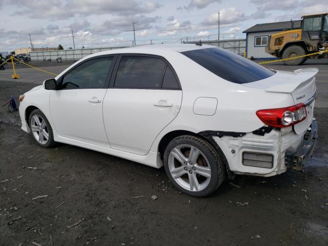 2T1BU4EE5DC949239 - 2013 TOYOTA COROLLA BASE WHITE photo 2
