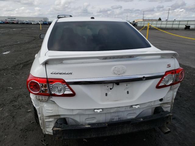2T1BU4EE5DC949239 - 2013 TOYOTA COROLLA BASE WHITE photo 6