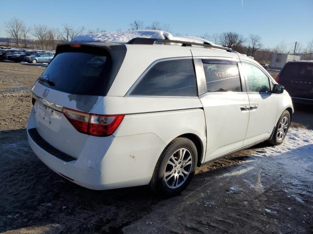 5FNRL5H65BB008460 - 2011 HONDA ODYSSEY EXL WHITE photo 3