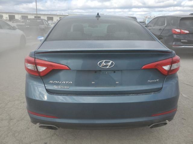 5NPE34AFXGH413872 - 2016 HYUNDAI SONATA SPORT BLUE photo 6