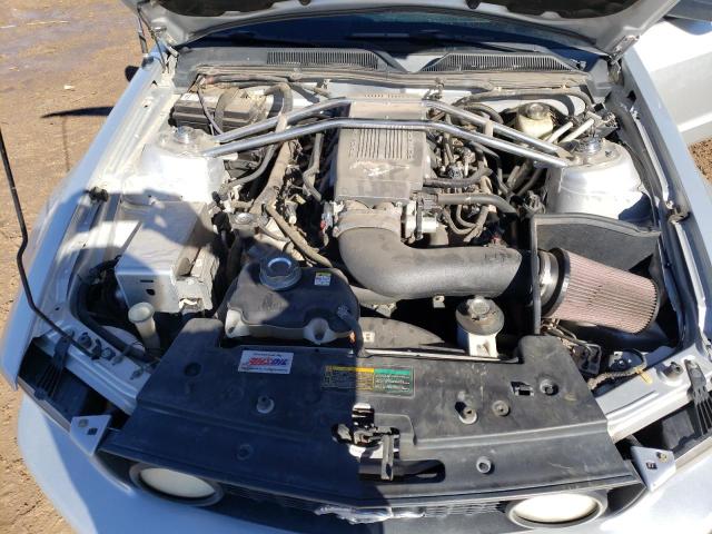 1ZVHT82H085160502 - 2008 FORD MUSTANG GT SILVER photo 11