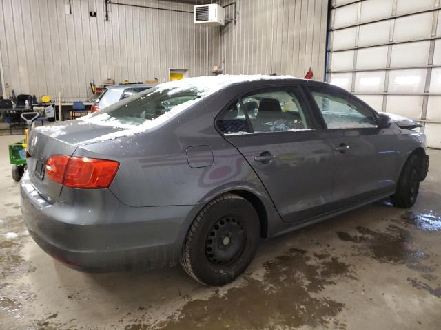 3VW2K7AJXEM243139 - 2014 VOLKSWAGEN JETTA BASE GRAY photo 3