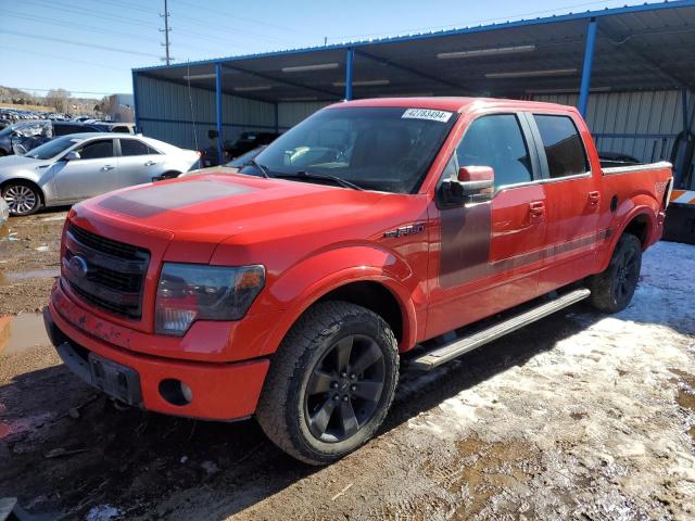 1FTFW1ET3DFB01599 - 2013 FORD F150 SUPERCREW RED photo 1