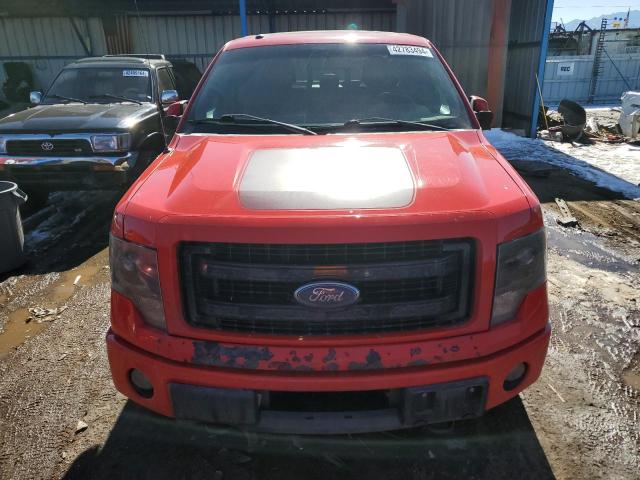 1FTFW1ET3DFB01599 - 2013 FORD F150 SUPERCREW RED photo 5