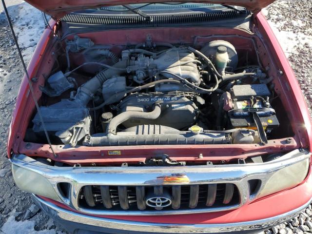 5TEGN92N62Z899818 - 2002 TOYOTA TACOMA DOUBLE CAB PRERUNNER RED photo 11