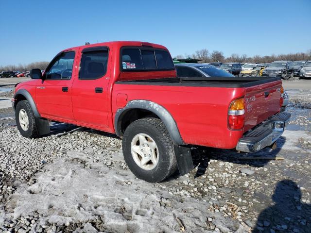 5TEGN92N62Z899818 - 2002 TOYOTA TACOMA DOUBLE CAB PRERUNNER RED photo 2