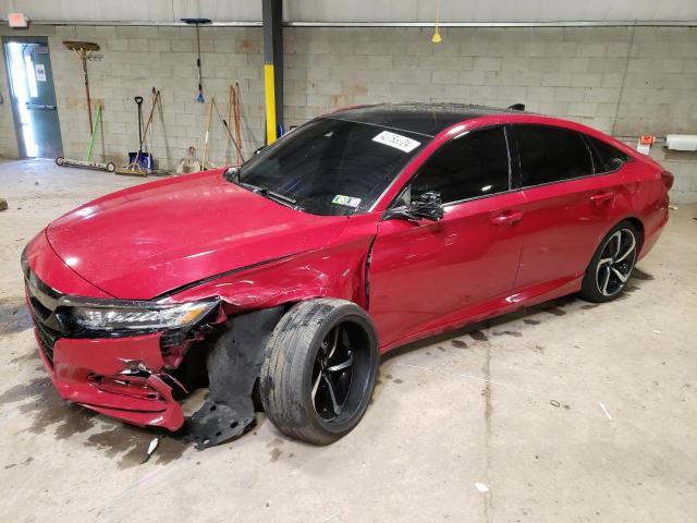 1HGCV1F32JA160108 - 2018 HONDA ACCORD SPORT RED photo 1