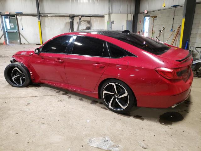 1HGCV1F32JA160108 - 2018 HONDA ACCORD SPORT RED photo 2