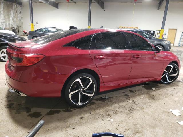 1HGCV1F32JA160108 - 2018 HONDA ACCORD SPORT RED photo 3