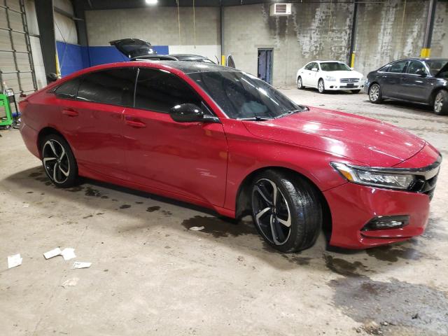 1HGCV1F32JA160108 - 2018 HONDA ACCORD SPORT RED photo 4