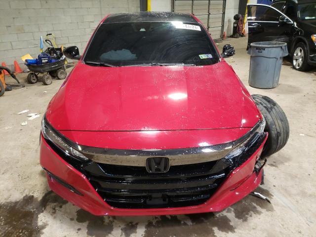 1HGCV1F32JA160108 - 2018 HONDA ACCORD SPORT RED photo 5