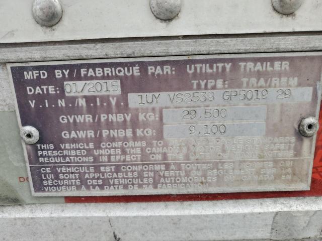 1UYVS2538GP501929 - 2016 UTILITY TRAILER WHITE photo 8