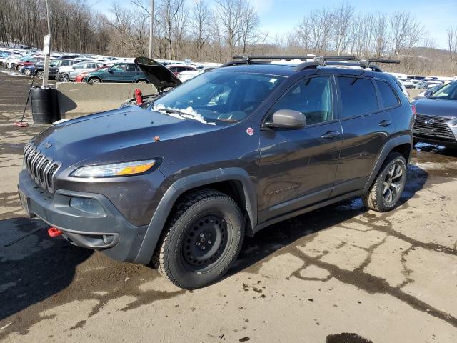 1C4PJMBS6EW141208 - 2014 JEEP CHEROKEE TRAILHAWK GRAY photo 1