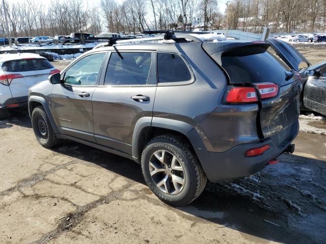 1C4PJMBS6EW141208 - 2014 JEEP CHEROKEE TRAILHAWK GRAY photo 2