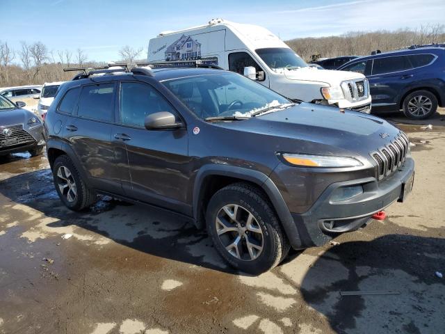 1C4PJMBS6EW141208 - 2014 JEEP CHEROKEE TRAILHAWK GRAY photo 4