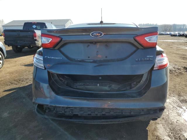 3FA6P0H72FR142517 - 2015 FORD FUSION SE GRAY photo 6