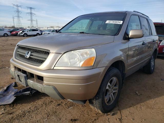 2HKYF18614H606030 - 2004 HONDA PILOT EXL GOLD photo 1