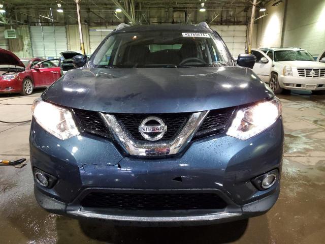 5N1AT2MV5GC886169 - 2016 NISSAN ROGUE S BLUE photo 5