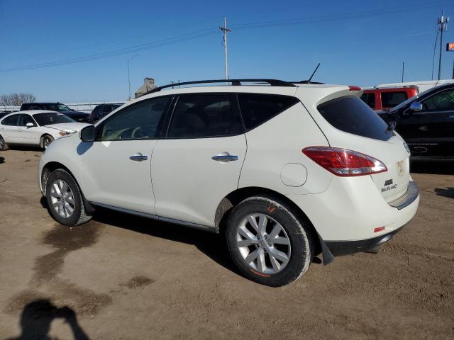 JN8AZ1MW4BW170039 - 2011 NISSAN MURANO S WHITE photo 2