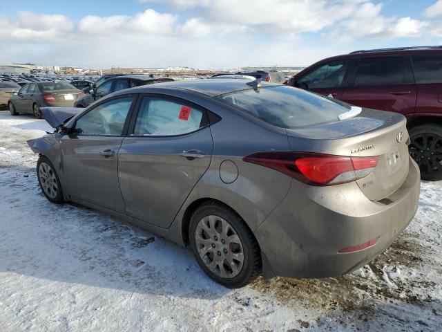 5NPDH4AE2FH590886 - 2015 HYUNDAI ELANTRA SE GRAY photo 2