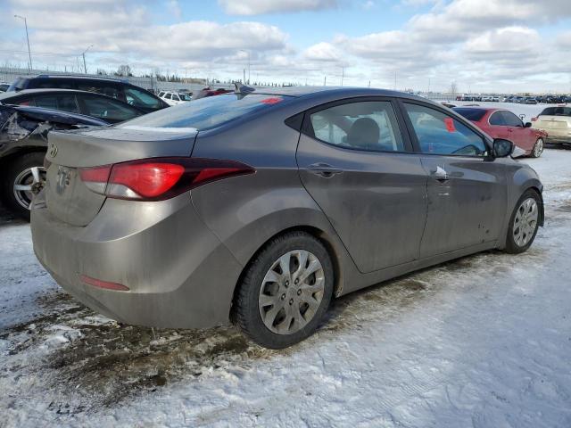 5NPDH4AE2FH590886 - 2015 HYUNDAI ELANTRA SE GRAY photo 3