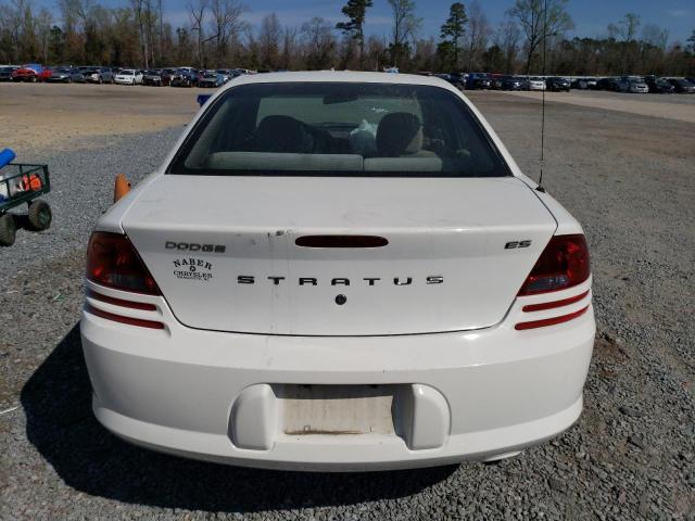 1B3EL56RX4N376134 - 2004 DODGE STRATUS ES WHITE photo 6