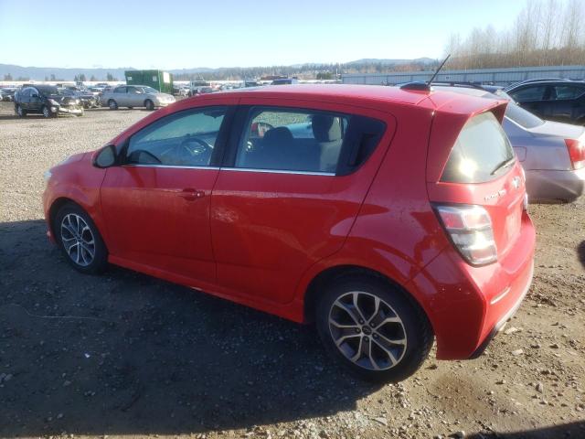 1G1JD6SB6J4135786 - 2018 CHEVROLET SONIC LT RED photo 2