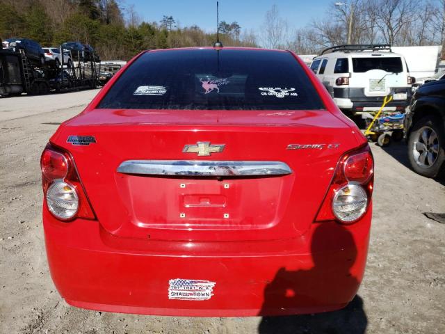 1G1JC5SH7G4185137 - 2016 CHEVROLET SONIC LT RED photo 6